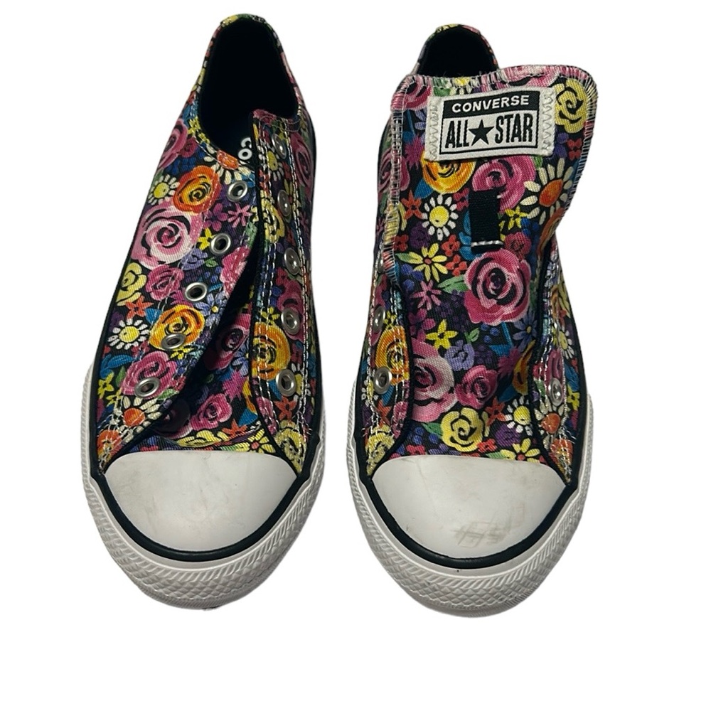 Converse All Stars Flats Floral Kids Size 3